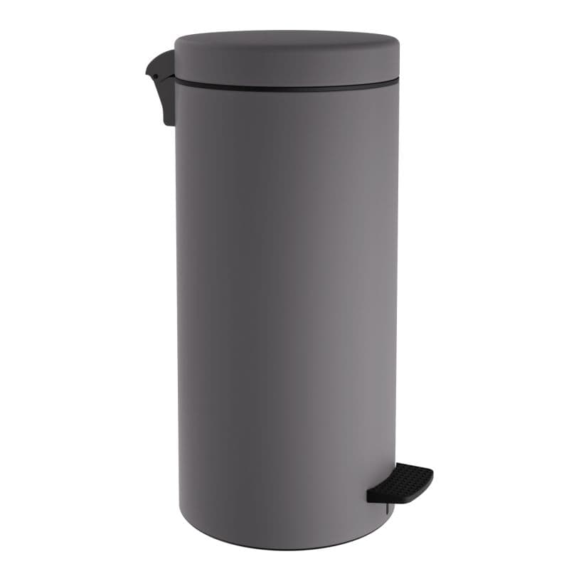 Χαρτοδοχείο Pam 20310-163 20lt soft close Matt Concrete Grey Φ25x55cm