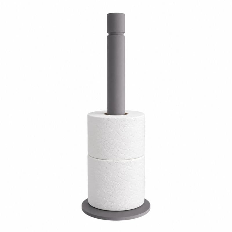 Χαρτοθήκη Εφεδρική Επικαθήμενη Pam 1231-163 Matt Concrete Grey Φ12,5x33cm