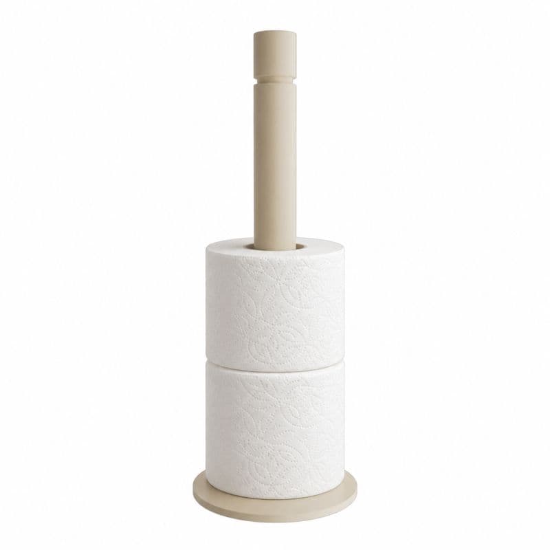 Χαρτοθήκη Εφεδρική Επικαθήμενη Pam 1231-703 Ματ Ivory Φ12,5x33cm
