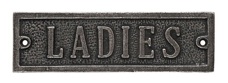 Ένδειξη WC Roline 457 Κασσίτερος 15,2x4,5cm