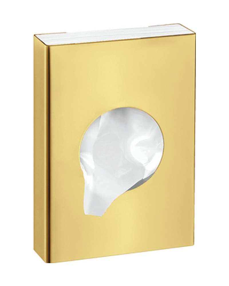 Θήκη για σακουλάκια υγιεινής Sanco 00098-PVD-02PL PVD Golden Brass Polished 9x2,5x13,5cm