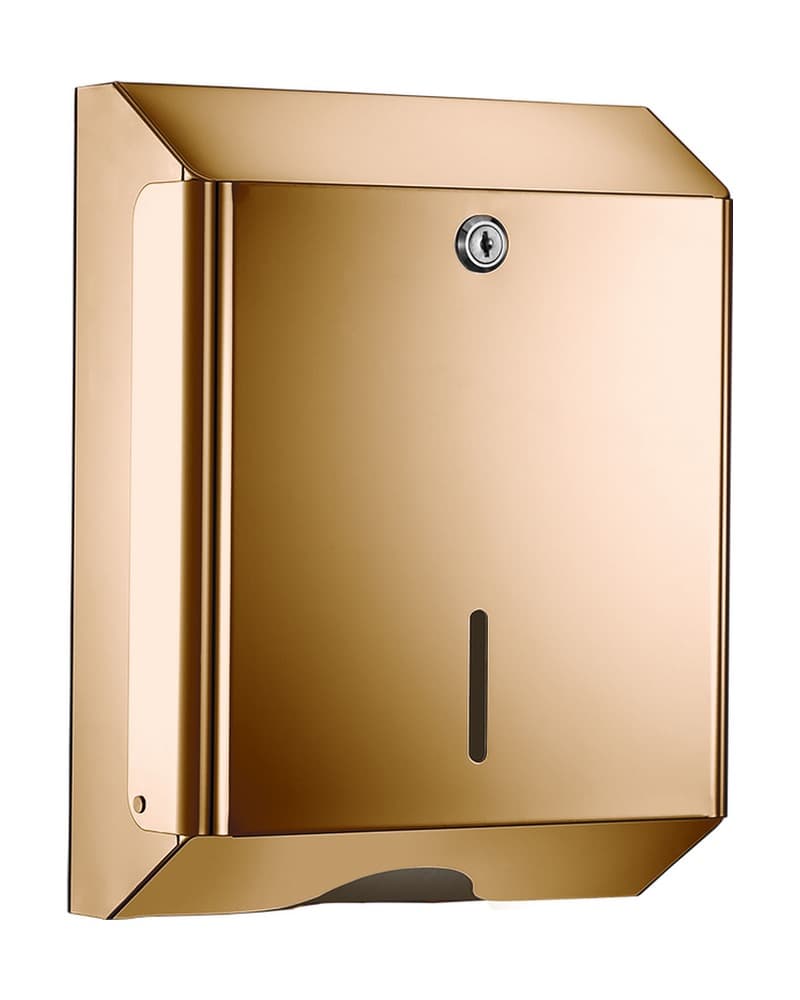 Θήκη για Χειροπετσέτα Επιτοίχια Sanco 00099-PVD-01PL PVD Warm Bronze Polished 25x12,5x33cm