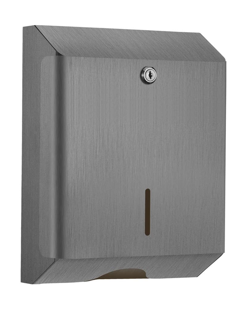 Θήκη για Χειροπετσέτα Επιτοίχια Sanco 00099-PVD-05BR PVD Gun Metal Brushed 25x12,5x33cm