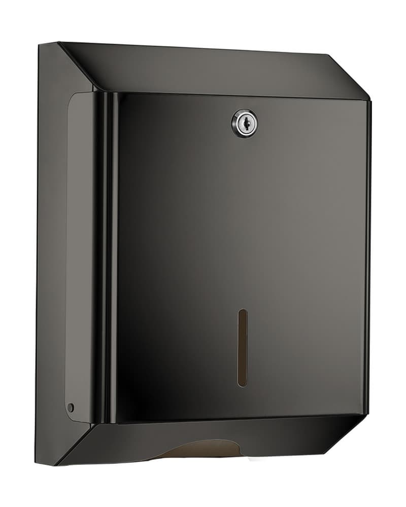 Θήκη για Χειροπετσέτα Επιτοίχια Sanco 00099-PVD-05PL PVD Gun Metal Polished 25x12,5x33cm