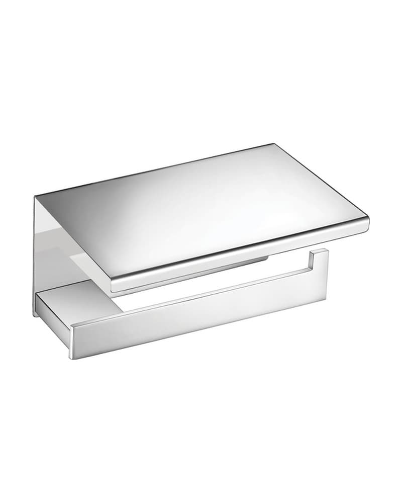 Χαρτοθήκη με καπάκι Sanco Monogram 120407-Α03 Χρώμιο 15x11x9cm