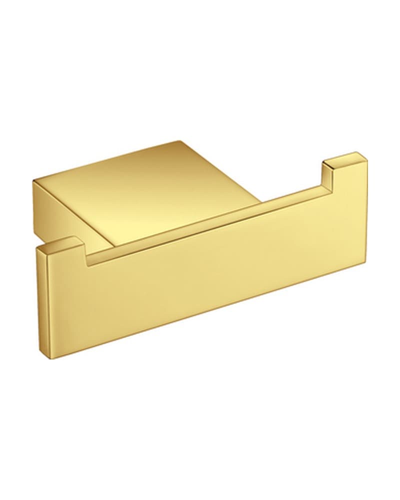 Άγκιστρο διπλό Sanco Monogram 120418-PVD-02PL PVD Golden Brass Polished 8x2,5x5,5cm