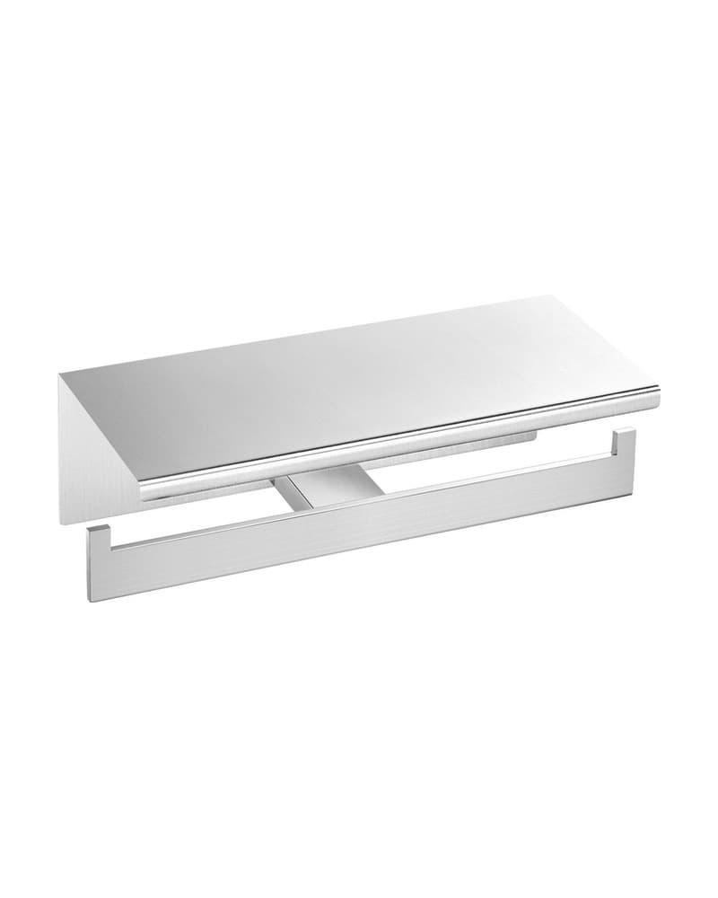 Χαρτοθήκη Διπλή με καπάκι Sanco Monogram 120427-PVD-11BR PVD Nickel Steel 25x11x9cm