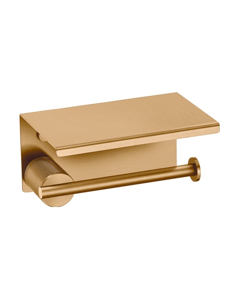 Χαρτοθήκη με καπάκι Sanco Lithos 121107-PVD-01BR PVD Warm Bronze Brushed 16x11x8cm