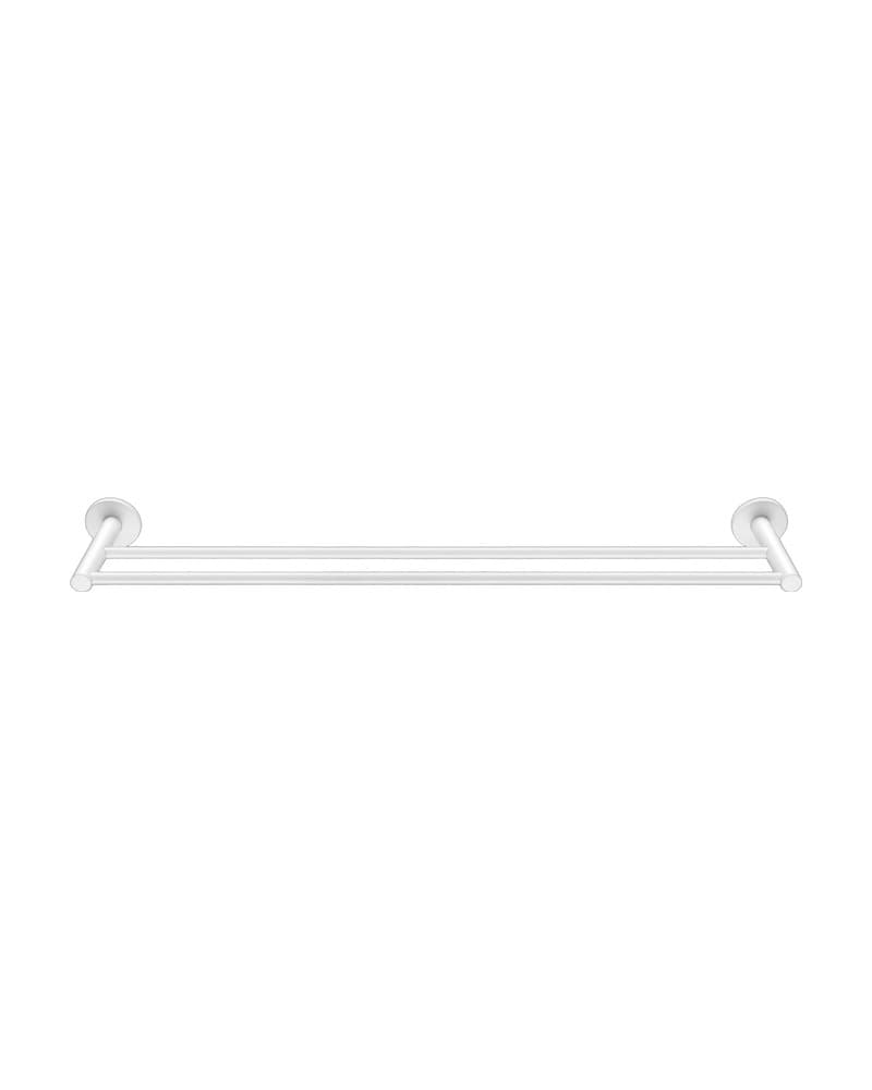 Πετσετοκρεμάστρα Διπλή Sanco Twist 14305-Μ101 Ματ Λευκό 60x11x5cm