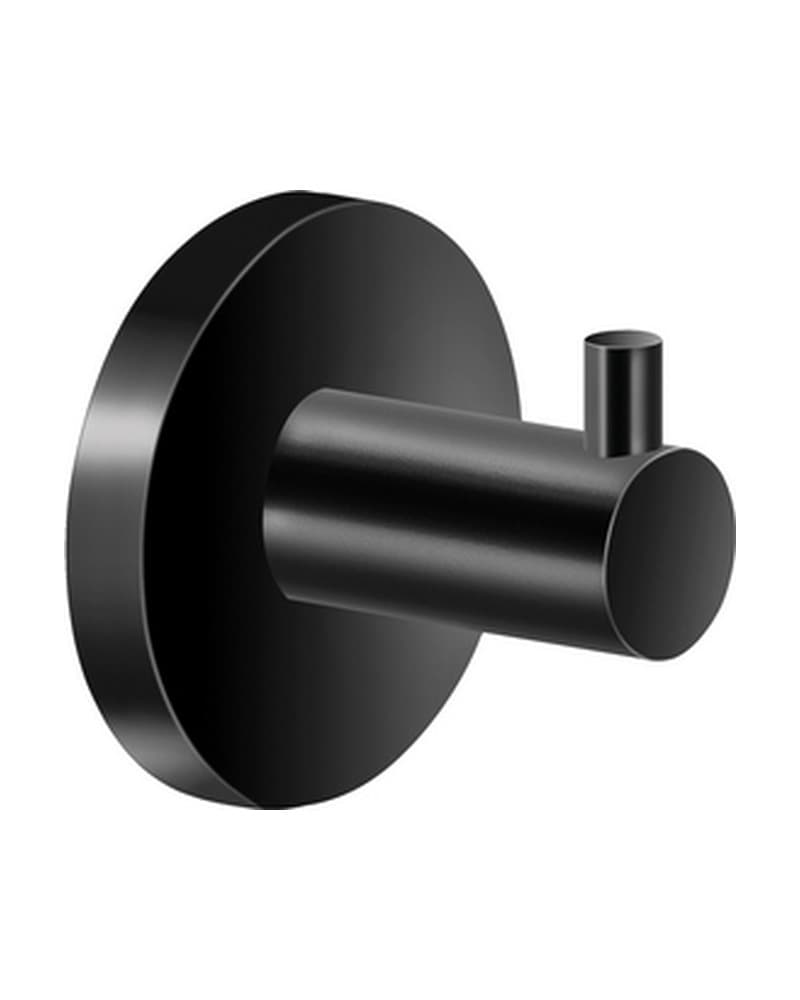 Άγκιστρο μονό Sanco Twist 14308-Μ116 Ματ Μαύρο 5x4,5x5cm