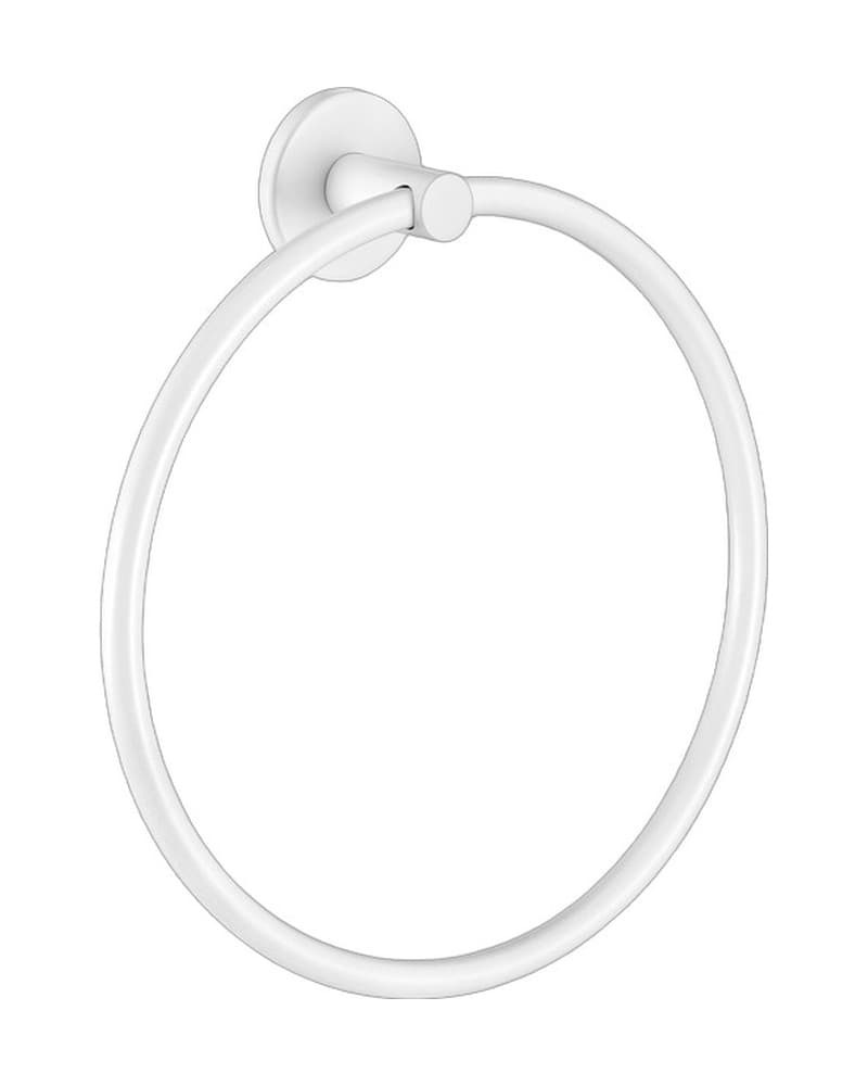Κρίκος Πετσέτας Sanco Twist 14309-Μ101 Ματ Λευκό 20,5x4,5x22,5cm