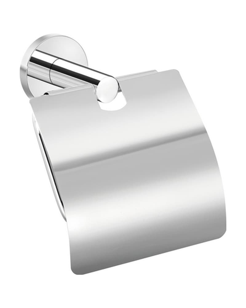 Χαρτοθήκη με καπάκι Sanco Twist 14317-Α03 Χρώμιο 14x6x13cm