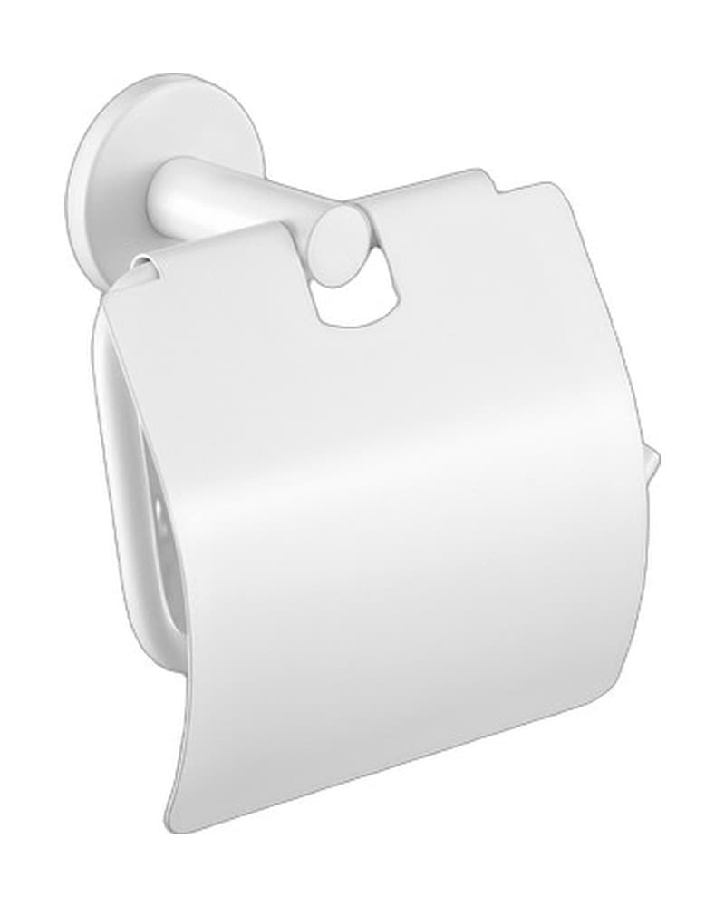 Χαρτοθήκη με καπάκι Sanco Twist 14317-Μ101 Ματ Λευκό 14x6x13cm