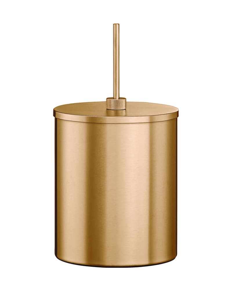 Χαρτοδοχείο 5lt Sanco Lithos 190025-PVD-01BR PVD Warm Bronze Brushed Φ20,5x40cm