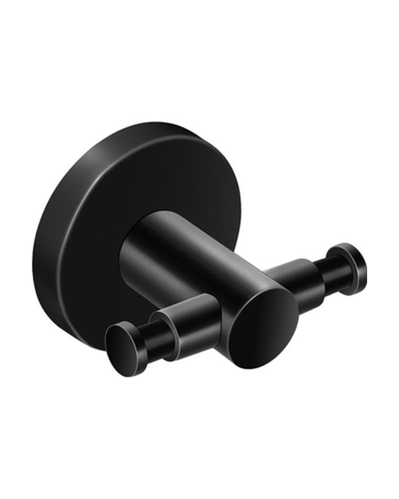 Άγκιστρο διπλό Sanco Ergon 25918-Μ116 Ματ Μαύρο 7x5x5,5cm