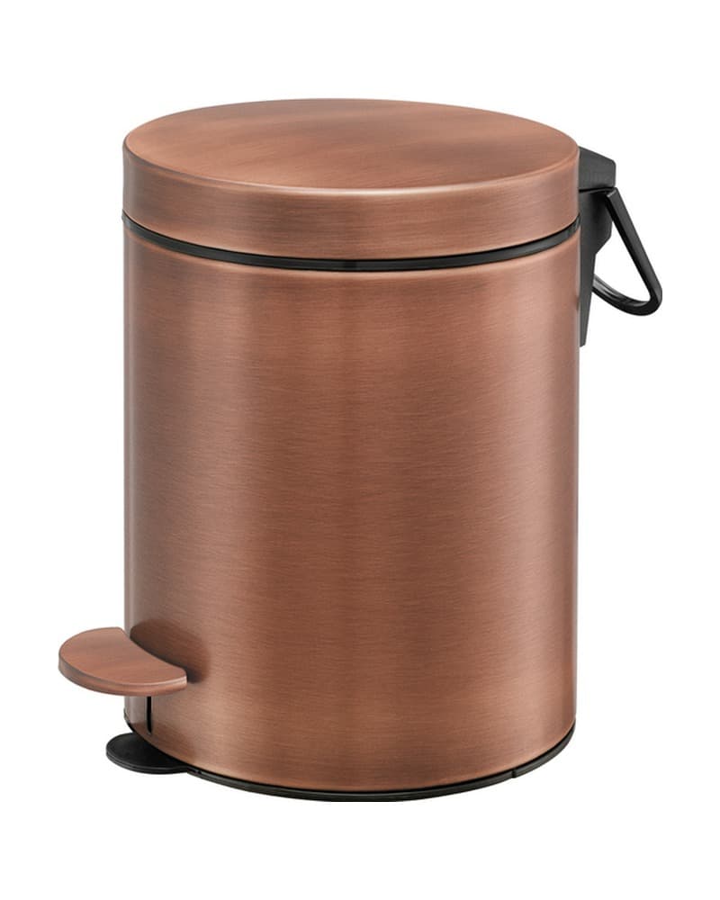 Χαρτοδοχείο 5lt soft close Sanco Waste Bins 90605-Μ26 Rame Mat Φ20,5x28cm