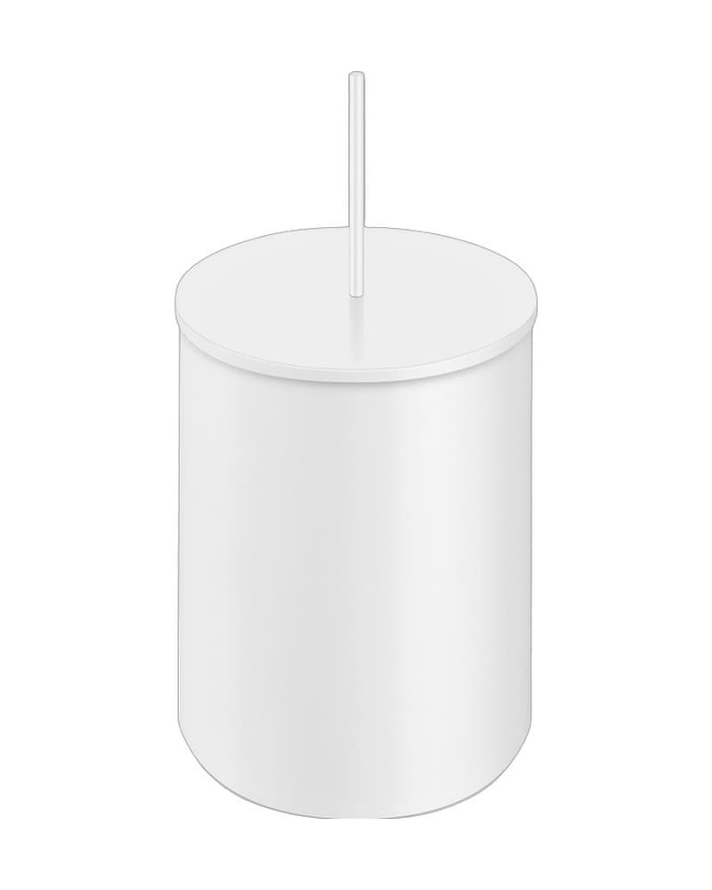 Χαρτοδοχείο 5lt Sanco Waste Bins 90606-Μ101 Ματ Λευκό Φ20,5x40cm