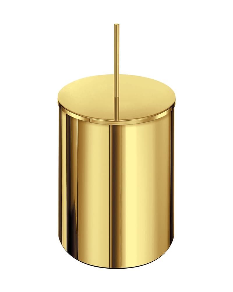 Χαρτοδοχείο 5lt Sanco Waste Bins 90606-PVD-02PL PVD Golden Brass Polished Φ20,5x40cm
