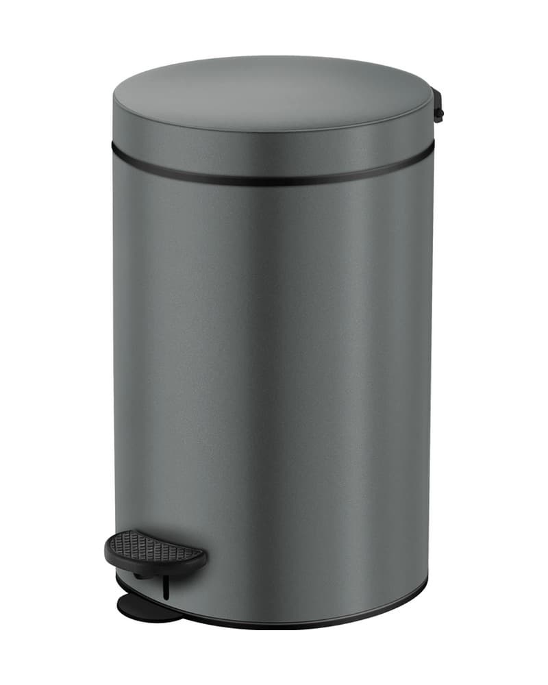 Χαρτοδοχείο 12lt Sanco Waste Bins 90611-Μ118 Anthracite Grained Φ25x40cm