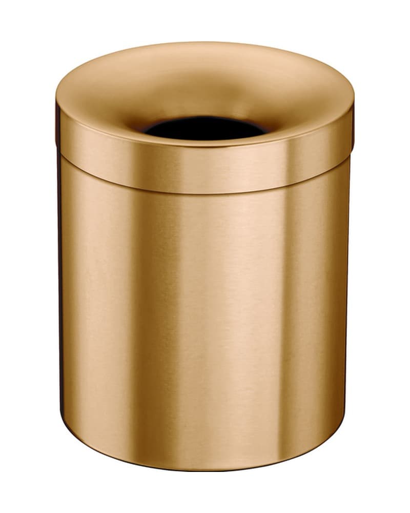 Χαρτοδοχείο 5lt Sanco Open Bins 90650-PVD-01BR PVD Warm Bronze Brushed Φ20,5x24,5cm