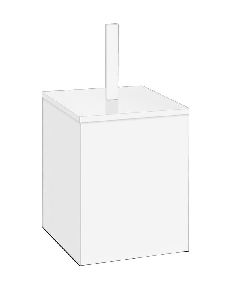 Χαρτοδοχείο 5lt Sanco Waste Bins 90653-Μ101 Ματ Λευκό 18x18x40cm