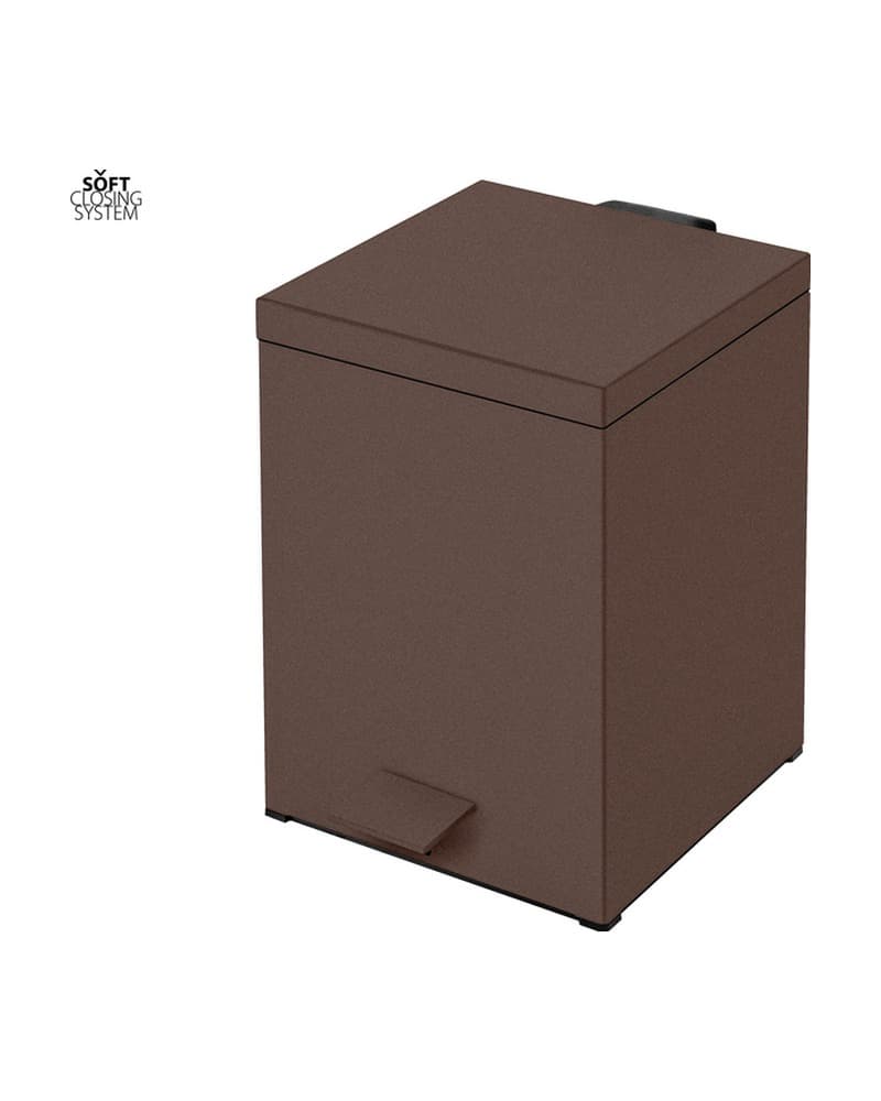 Χαρτοδοχείο 5lt soft close Sanco Waste Bins 90677-Α75 Wenge Grained 18x25x26,5cm