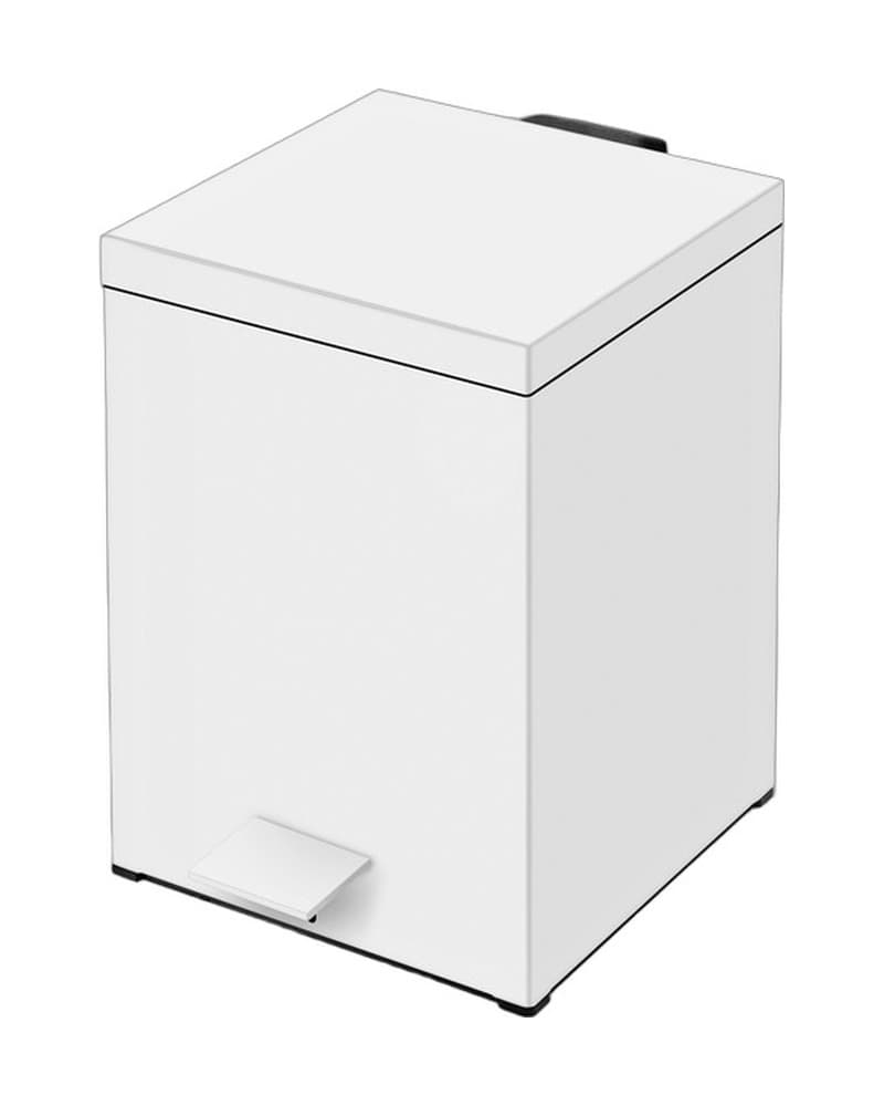Χαρτοδοχείο 5lt soft close Sanco Waste Bins 90677-Μ101 Ματ Λευκό 18x25x26,5cm
