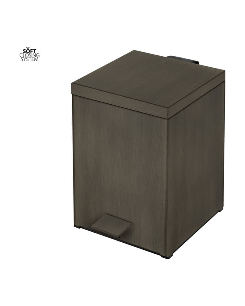 Χαρτοδοχείο 5lt soft close Sanco Waste Bins 90677-DM25 Dark Bronze Mat 18x25x26,5cm