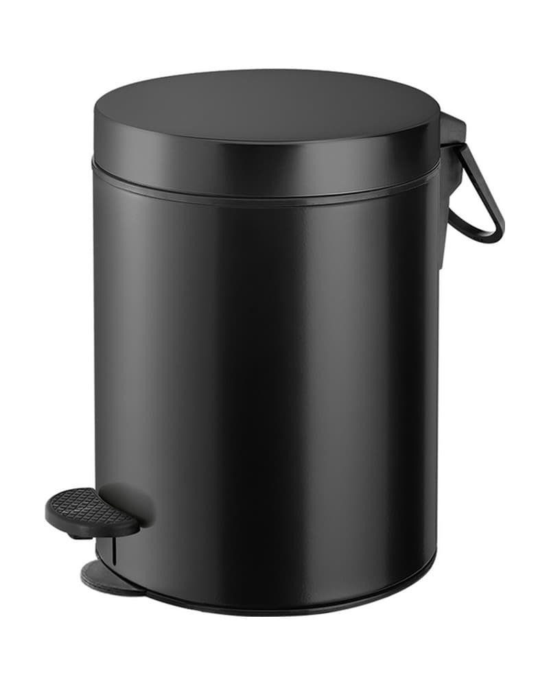 Χαρτοδοχείο 5lt soft close Sanco Waste Bins 90680-Μ116 Ματ Μαύρο Φ20,5x28cm