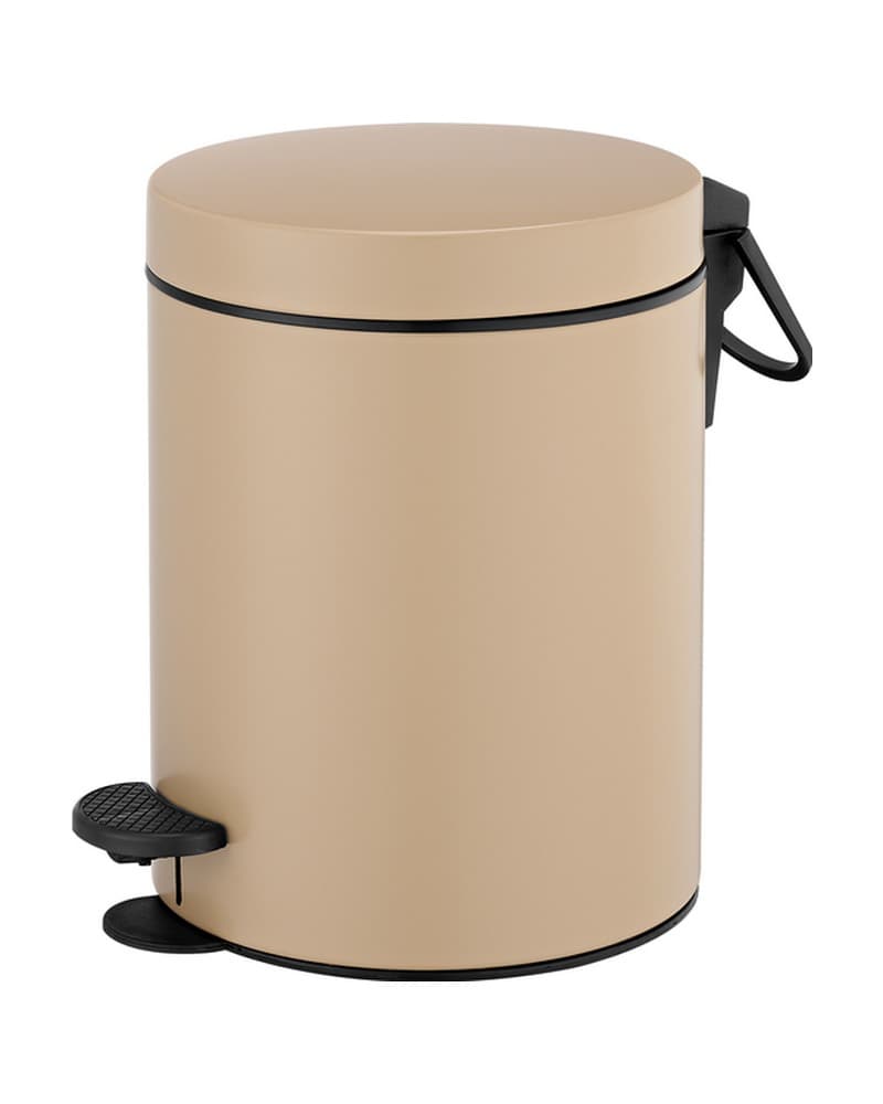 Χαρτοδοχείο 5lt soft close Sanco Waste Bins 90680-M103 Mocha Mat Φ20,5x28cm