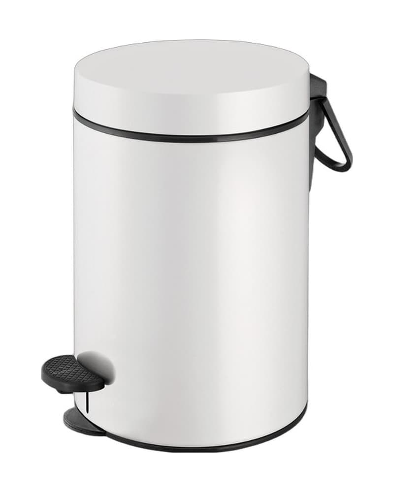 Χαρτοδοχείο 3lt soft close Sanco Waste Bins 90689-Μ101 Ματ Λευκό Φ17x28cm