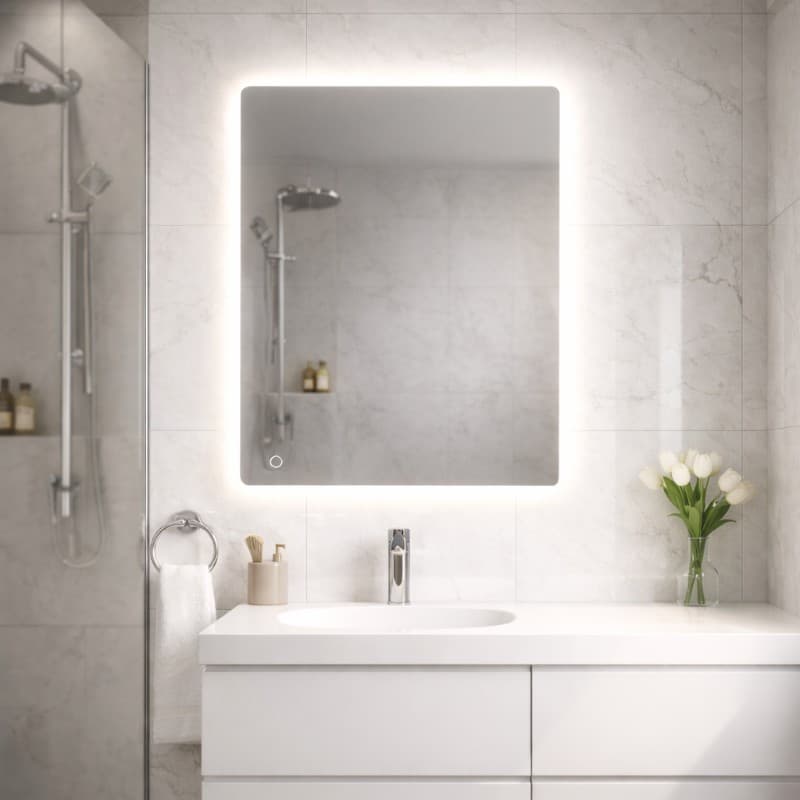 Καθρέπτης μπάνιου με Led Savvopoulos Xenon 60x80cm