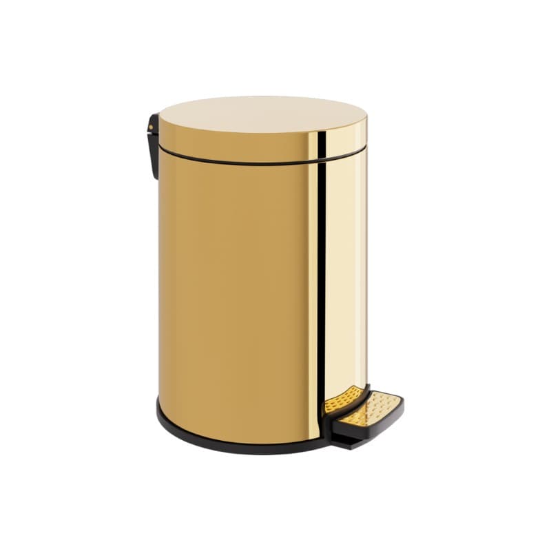 Χαρτοδοχείο Verdi 5910053 6lt PVD Warm Gold Gloss Φ21,5x31,5cm