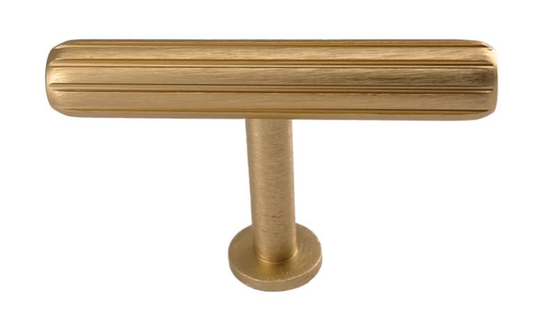 Πόμολο Επίπλων Viefe Rille Mini 0621055L291 Brushed Brass Φ55mm - 2