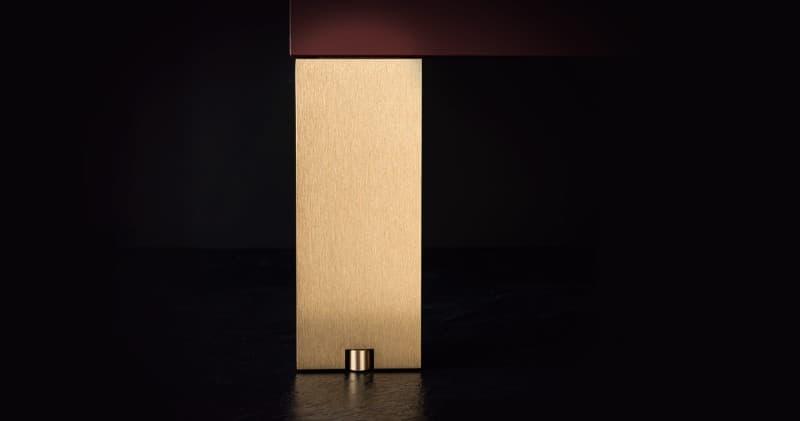 Πόδι Επίπλων Viefe Fonda 6005100L29 Brushed Dark Brass 10x8x6cm - 4