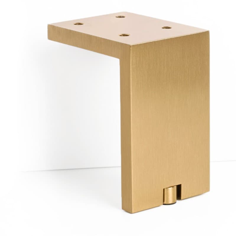 Πόδι Επίπλων Viefe Fonda 6005100L29 Brushed Dark Brass 10x8x6cm - 1
