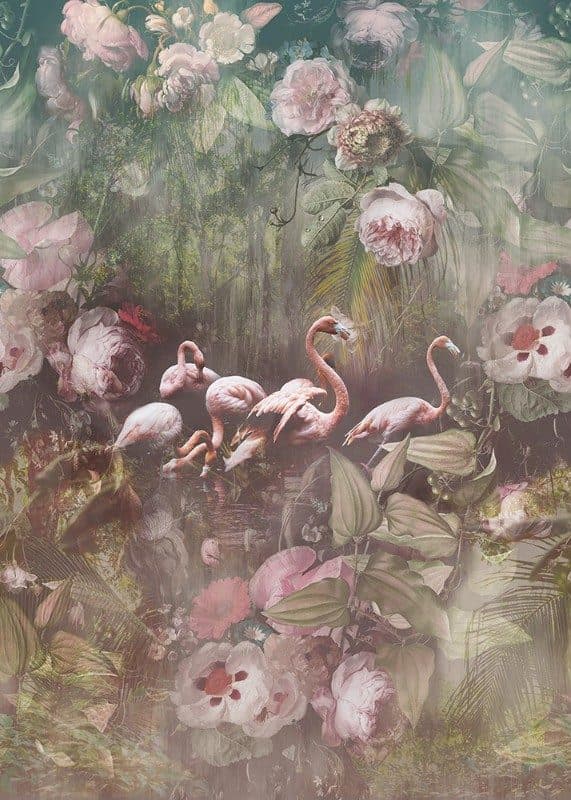 Ταπετσαρία Τοίχου Mural Panels Behang Expresse Floral Utopia INK 7553 2,00x2,80