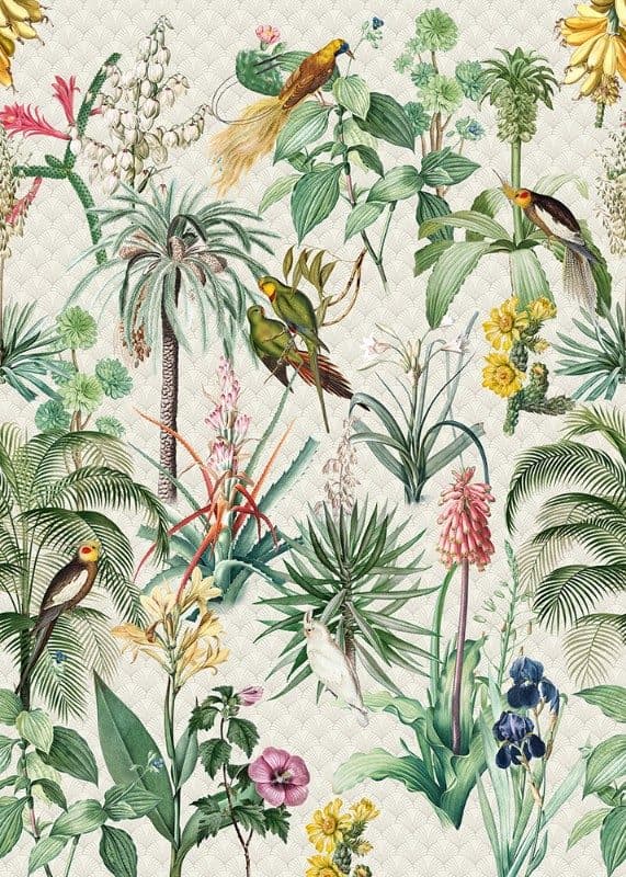 Ταπετσαρία Τοίχου Mural Panels Behang Expresse Floral Utopia INK 7558 2,00x2,80