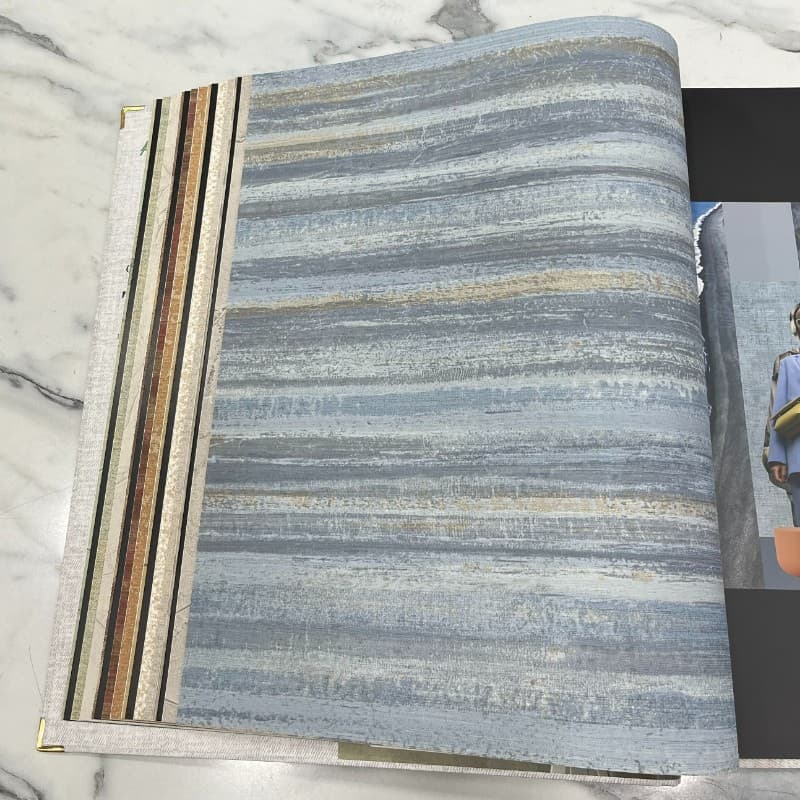 Ταπετσαρία Τοίχου Cristiana Masi Textum 24466 0,53x10,05 Σιέλ Μπεζ - 2