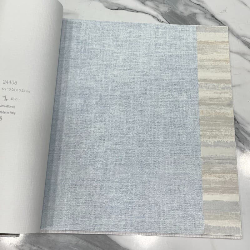 Ταπετσαρία Τοίχου Cristiana Masi Textum 24496 0,53x10,05 Σιέλ Μπεζ - 2
