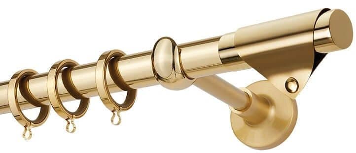 Μεταλλικό Κουρτινόξυλο Zogometal PR4123 Φ25mm Oro Lux / Ματ Όρο