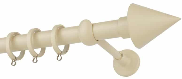 Μεταλλικό Κουρτινόξυλο Zogometal CP4146 Φ25mm Ιβουάρ