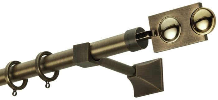 Μεταλλικό Κουρτινόξυλο Zogometal PR4014 Φ25mm Μπρονζέ / Όρο