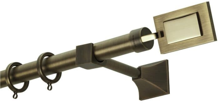 Μεταλλικό Κουρτινόξυλο Zogometal PR4017 Φ25mm Μπρονζέ / Όρο