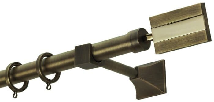 Μεταλλικό Κουρτινόξυλο Zogometal PR4072 Φ25mm Μπρονζέ / Όρο