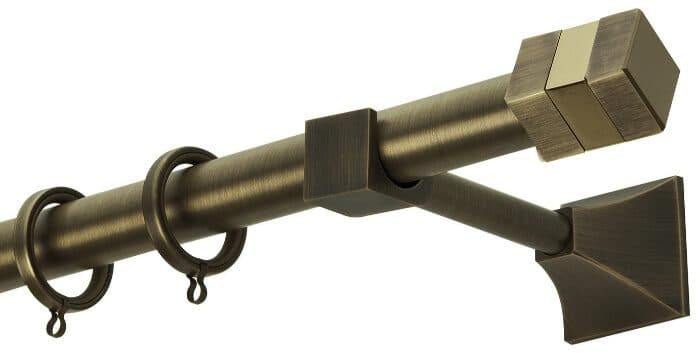 Μεταλλικό Κουρτινόξυλο Zogometal PR0474 Φ25mm Μπρονζέ / Όρο