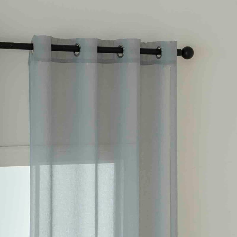 Κουρτίνα Beauty Home γάζα Sharp Art 8448 Γκρι 140x270cm - 6