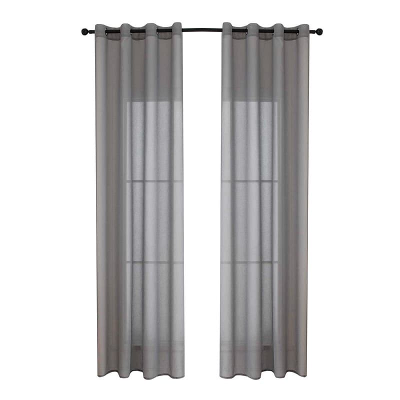 Κουρτίνα Beauty Home γάζα Sharp Art 8448 Ανθρακί 140x270cm - 12