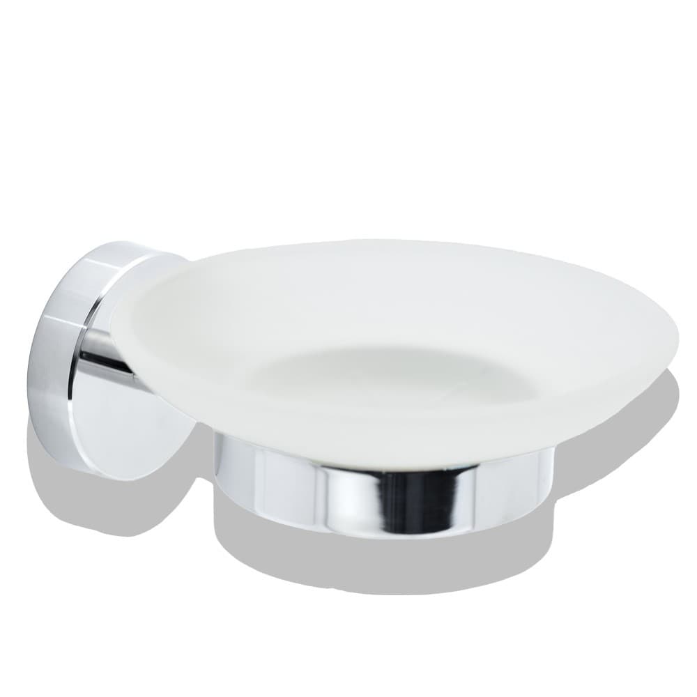 Σαπουνοθήκη Επιτοίχια Conset C1589-120S04S04 Χρώμιο Φ11x5cm
