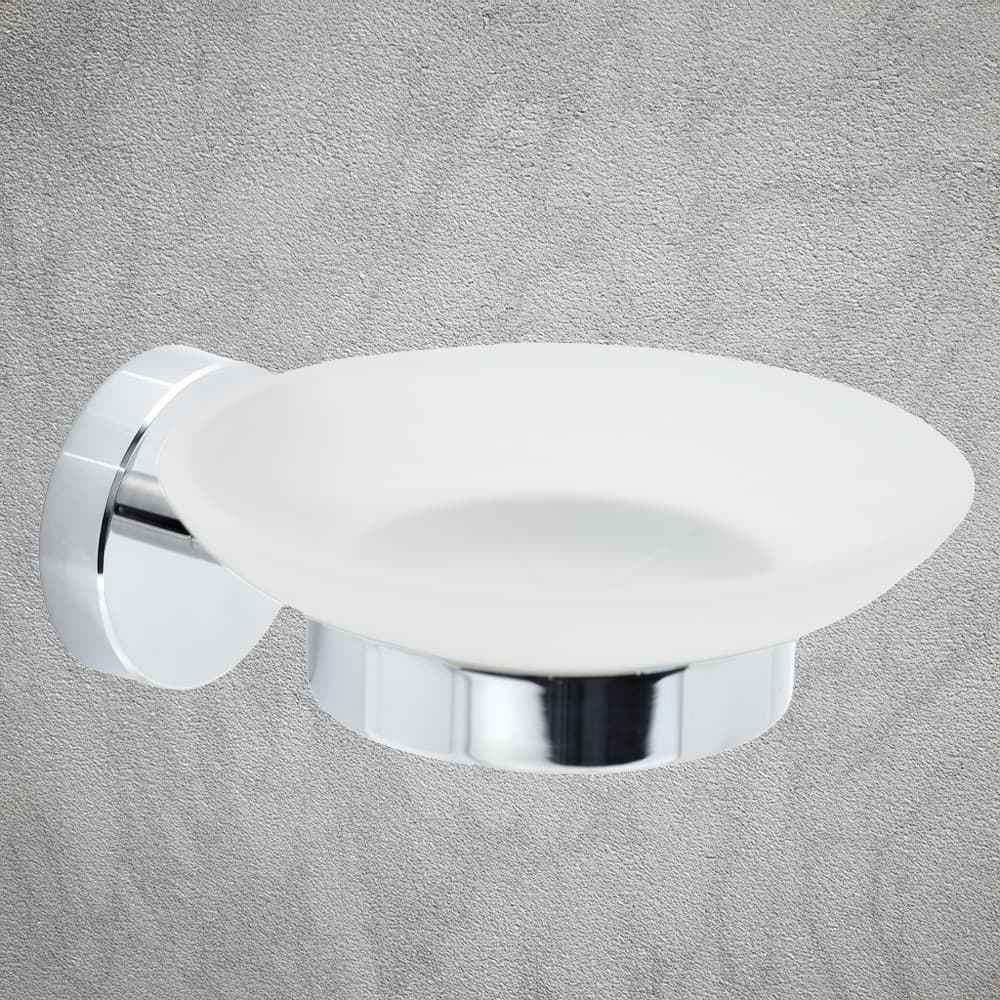 Σαπουνοθήκη Επιτοίχια Conset C1589-120S04S04 Χρώμιο Φ11x5cm - 3